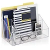 Personalized clear acrylic office desk organizer