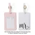 Import Personalized Travel Luggage Bag Tag Label Pink Custom Printed logo PU Leather Baggage Cruise Tag Holder from China