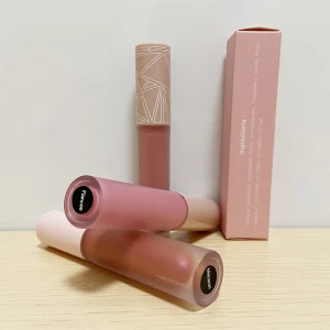Pink tube with new colors shiny glitter shimmer plume lip gloss private label lipgloss ready to ship