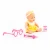 Import Plastic Baby doll "Glorious" 24 cm set "Doctor" 3 elements Kid Playing Warm Pink Lovely from Belarus