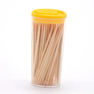 Plastic Bottle Dental Sticks Wooden Tooth Pick Toothpick Container  Dispenser