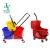 Import Plastic Double bucket swab water pail handcart house home office floor cleaning wringer mop trolley from China