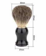 Plastic handle nylon fading mane shave brush synthetic hair men beard shaving brush