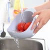 plastic water drain washing basket,Fruits and vegetables plastic strainer draining baskets
