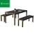 Import Plastic wood garden furniture outdoor park use aluminum bench chair from China