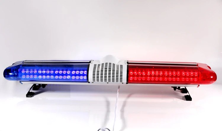 Police supplies 144W red blue led police light bar emergency flashing siren speaker used police light bar