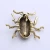 Import Popular Insect Brooch Simple Environmental Alloy Drop Oil Gold Beetle Brooch Metal Paint Insect Brooch from China