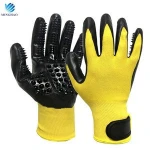 Popular Sell Dog Hair Remover Horse Brush Bathing Massage Shedding Cleaning Pet Grooming Gloves