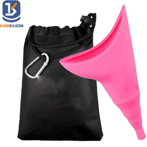 Portable FDA Silicone Female Urination Device For Outdoor Travel Camping