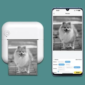Portable Mini Thermal Printer Blue tooth Inkless OCR Printing for Student Home Record Life Note Drawing Print Work with App