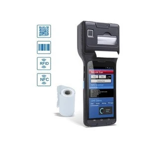 portable printer terminal with 2inch thermal printer, wifi, 3G, fingerprint, 1D/2D barcode scanner, uhf rfid reader