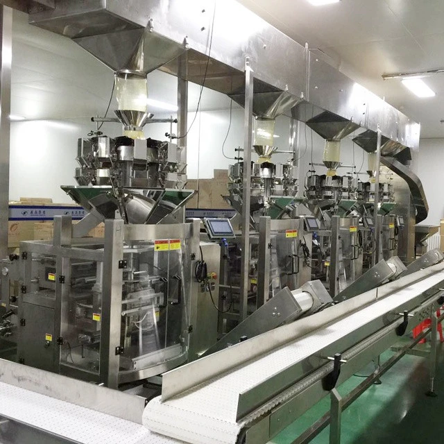 Potato chips packaging machine, Intelligent Integrated packaging machine line system