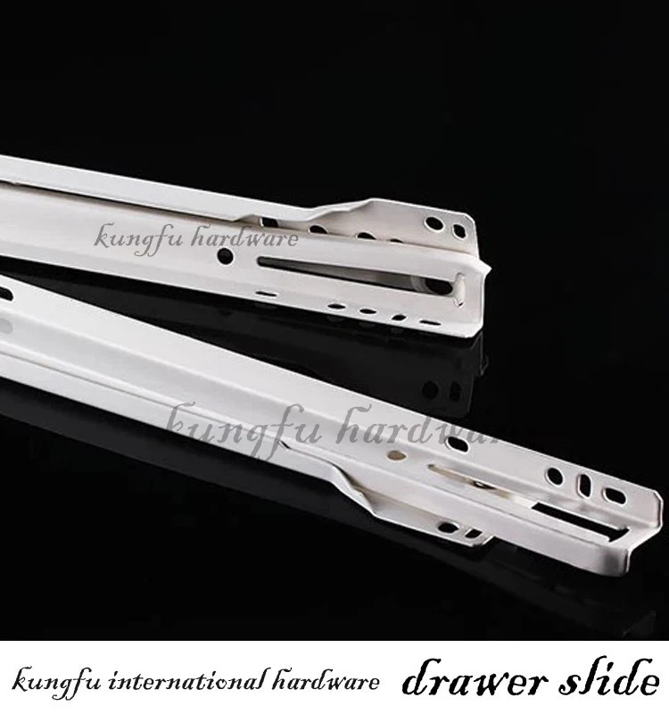 Powder coated white black FGV Type steel track rails drawer slide
