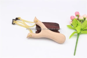 Powerful Wooden Slingshot Shot Brace Catapult With Rubber Band Shooting Balls For Hunting Sports Practice Outdoor Entertainment