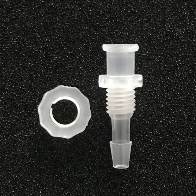 PP plastic thread panel mount Female Luer connector for ozone therapy machine gas