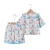 Import [Pre-sale]2021 summer childrens clothes girls baby short-sleeved+shorts sets childrens pajamas kids clothes baby clothes sets from China