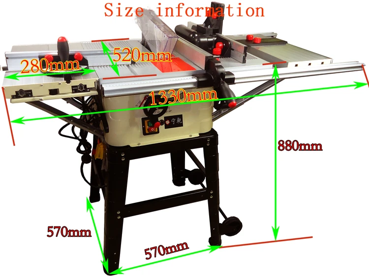 Precision wood sliding table saw and mitre saw machine for woodworking Engraving machine