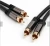 Import Premium True Gold Pins 2rca male to 2rca male metal plug composite audio cable from China