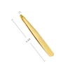Private Label Double Eyelid Stickers, Hair Removal, False Eyelashes Gold Eyebrow Tweezers