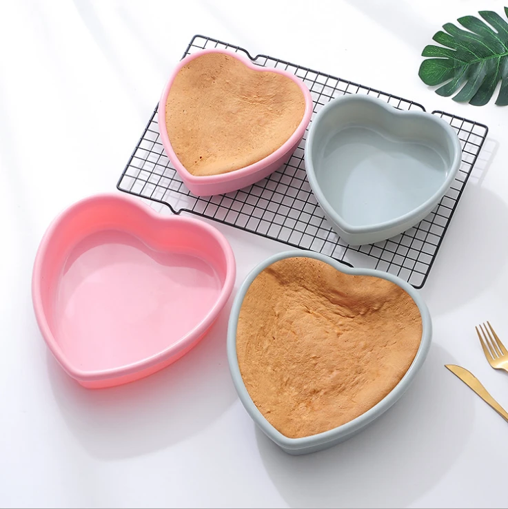Pro-Markas Factory Wholesale Price Heart-Shaped Silicon silicone Mold Bakeware Cake Pan