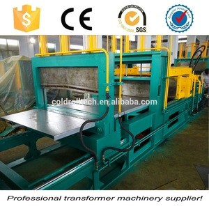 Producing machine of transformer fin panels