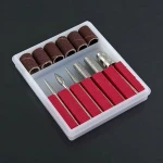 Professional 6pcs Nail Drill Kit Bits file For Electric Nail Drill & Filling System