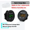 Professional Measure Voltage 5-48V Car Motorcycle LED DC Digital Display Voltmeter Waterproof Meter  Auto Battery Car Motorcycle