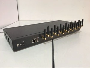 quad band intercom system 16 port voip gsm sim card gateway support PBX
