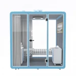 Quarantined space office sleeping pod fast assemble isolation office pods reutilization sound proof booth with ventilation