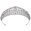Qushine Rhinestone Crown Tiara High Quality Handmade Crystal Hair Accessories Headband Bridal Wedding