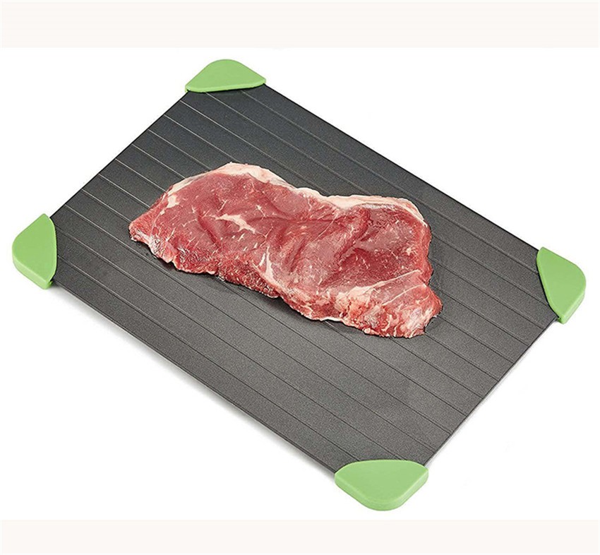 Rapid defrost chopping board steak meat seafood defrosting plate aluminum 9 times defrosting natural conservation tray