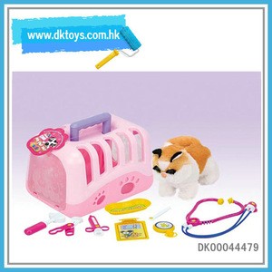 Rare Pet Vet Toy Cage With Stuffed Animal Kitten for Kid&#39;s Playing House Fun