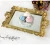 Import Ready To Ship European Style Nordic Home Decor Vintage Resin Mirror Decorative Tray with printed design from China