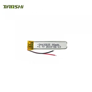 Rechargeable battery 3.7V 80mAh Li-ion Polymer Battery 400835