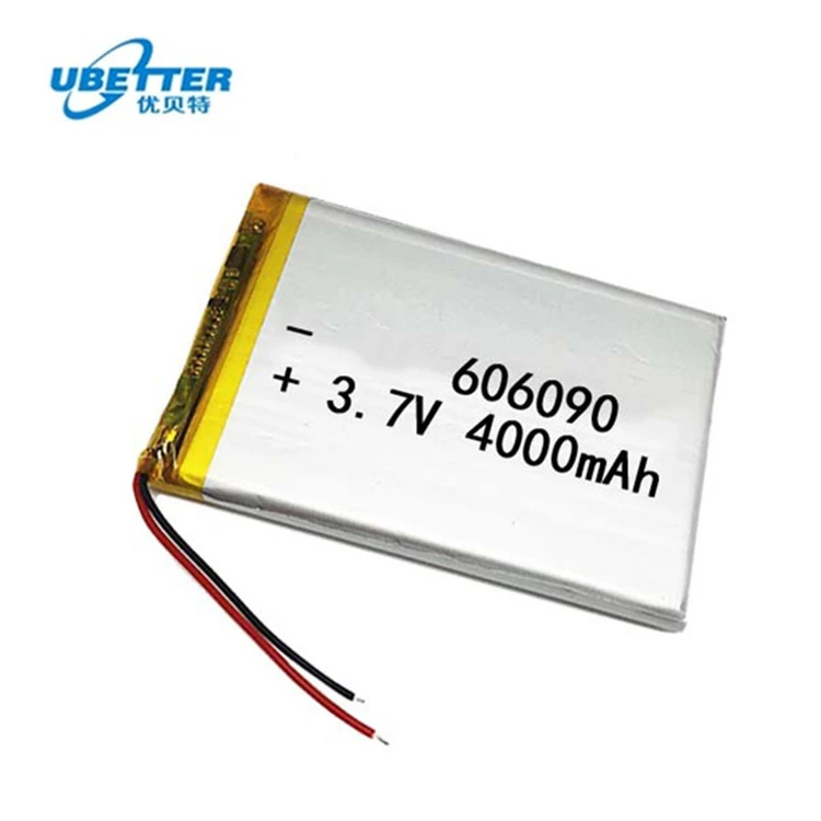 Rechargeable Lithium 606090 3.7v Polymer Li Ion Battery 4000mah Li-polymer