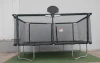 Rectangular cheap big trampolines for adults and children