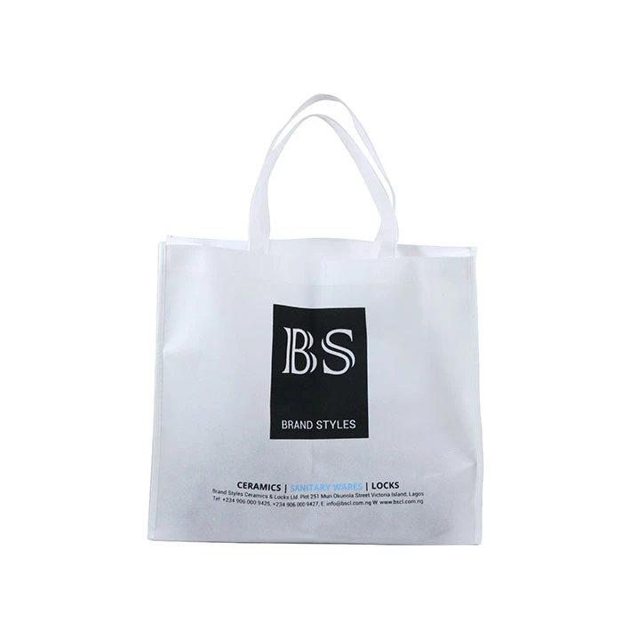 Recyclable non woven shopping bag custom printed logo