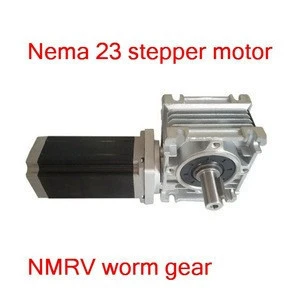 Reducer stepping engine 4Nm nema 23 NMRV metal worm geared stepper motor