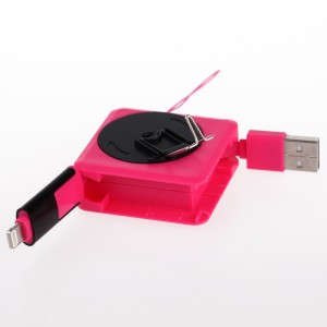 Retractable 2 in 1 Noodle USB Charging Cable