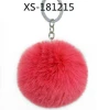Rex Rabbit-like Fur Ball keychain, Artificial Leather Short Hair Box and Bag Hangers