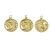 Import Rhodium &amp; Gold Plated  Jewelry Making Findings Coin Charm Brass Pendant Fashion Sun And Moon Pendants Charms For Jewelry Making from China