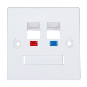 RJ45 Wall Socket Plate Cat6 Outlet Panel Faceplate for Network Ethernet