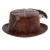 Import Roleparty Wholesale Retro Black feather New Design PU Leather Steampunk hat from China