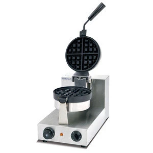 Rotary Electric Egg Waffle Baker, automatic snack shop equipment, commercial  waffle baker