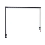 Rotary showcase lighting glass cabinet lighting Custom made silver black DC12V cross light bar