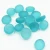 Import Round Decorative Coloured Glass Pebbles Flat Blue Glass Pebble from China
