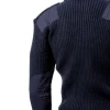 Round Neck Acrylic Sweater Mil Spec Sweater  Navy Blue with Knitted Acrylic GI Standard Combat Pullover Tactical Sweater