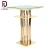Import Round or square stainless steel frame gold cocktail bar table for wedding from China