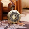 Round Pocket Watch Necklace Vintage Rope Chain Necklaces & Pendants For Men Women Accessories wholesale Jewelry chokers