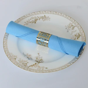 Royal blue Restaurant wedding banquet Polyester cloth napkins
